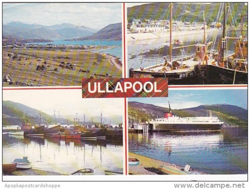 Scotland Ross-shire Ullapool Fishing Boats Multi View 1979