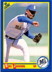 1990 Score Baseball Card Mike Jackson Seattle Mariners sk2665