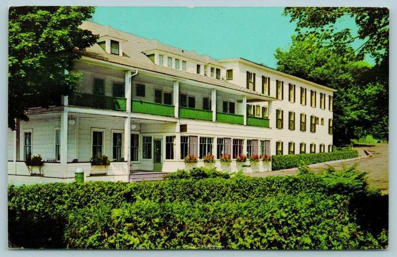 Ludington Michigan~Go to the Epworth Hotel If You Can Get Past the Shrubs 1960s 