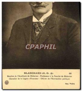 Old Postcard Blanchard Member of & # 39Academie of Medicine Professor at the ...