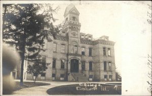 Elmhurst Illinois IL Elmhurst College c1910 Real Photo Vintage Postcard