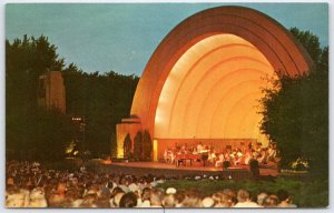 Vintage Emil Blatz Temple of Music Milwaukee WI Postcard Music Under Stars