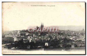 Old Postcard Clermont Ferrand General view