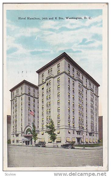 Exterior, Hotel Hamilton, 14th and K Sts., Washington, D.C., PU-1928