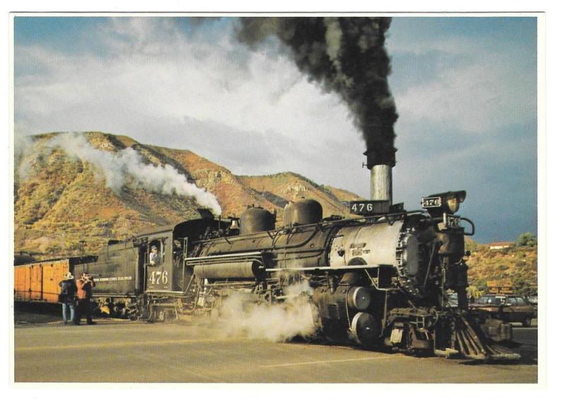 Durango Silverton Narrow Gauge Train Steam Engine 476 Petley