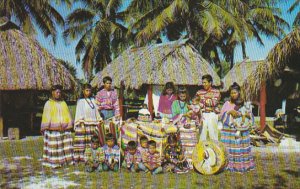 Group Of Seminole Indians Musa Isle Miami Florida