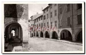 Postcard Modern Biot Place Des Arcades