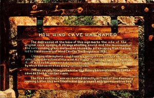 South Dakota Black Hills Wind Cave National Park Marker