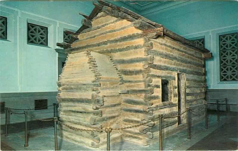 Birthplace Log Cabin Abraham Lincoln Kentucky KY pm Postcard