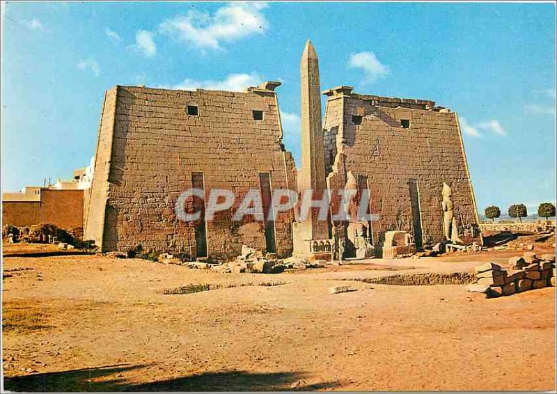 Postcard Modern Luxor Obelisk Pylons and the Amon Ra Temple