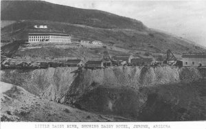 Postcard RPPC 1940s Arizona Jerome Little Daisy Mine Hotel occupation AZ24-654