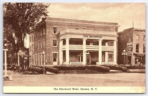 The Sherwood Hotel Greene New York NY Excellent Country Hotel Landmark Postcard