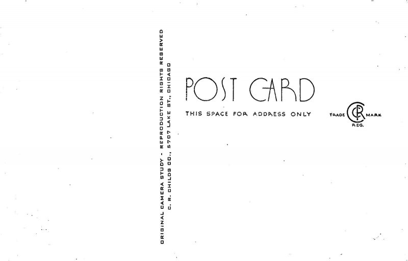 Community Center Sycamore Illinois 1950s postcard