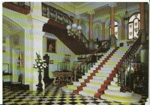 Devon Postcard - Arlington Court - Near Barnstaple - The Staircase Hall  AB229