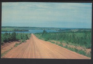 PEI Prince Edward Island Red Road to winding Stanley River, Bridge - Chrome