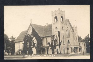 RPPC CLARINDA IOWA METHODIST EPISCOPAL CHURCH VINTAGE REAL PHOTO POSTCARD