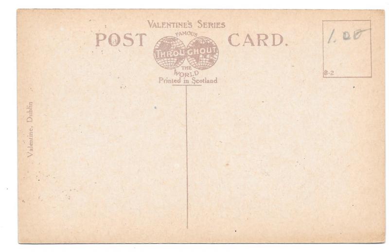 Ireland Dublin Customs House Ship Dock Boat Vintage Valentine's Postcard