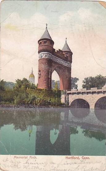 Connecticut Hartford Memorial Arch 1906