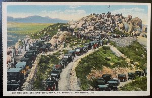 Vintage Postcard 1915-1930 Services, Mt. Rubidoux, Riverside, California (CA)