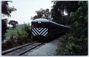 Postcard - Bluegrass Railroad's cab car - Central Kentucky