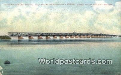 Victoria Jubilee Bridge Grand Trunk Railway System Canada 1907 
