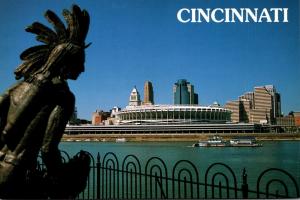 Ohio Cincinnati Skyline & Riverfront Stadium