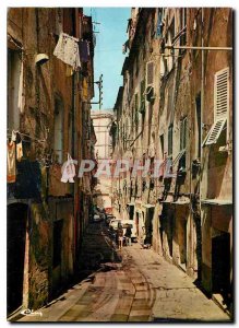 Old Postcard Corsica Island of Beauty Paradise Summer Bastia An alley