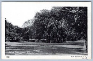 Pre-1908 BRIDGEPORT CONNECTICUT SEA SIDE PARK MAIN & BROAD STREET ENTRANCE