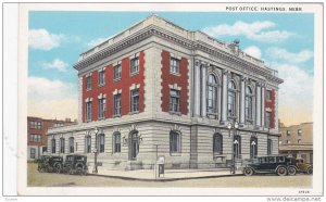 HASTINGS, Nebraska, 1900-1910´s;  Post Office, Classic Cars