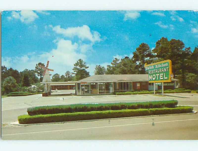 Unused Pre-1980 DUTCH KITCHEN MOTEL & RESTAURANT Tallahassee Florida FL u7167@