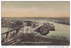 Reversible Falls & Bridges, St. John, New Brunswick, Canada, 1900-1910s