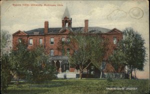 Muskogee Oklahoma OK Bacone Indian University c1910 Vintage Postcard