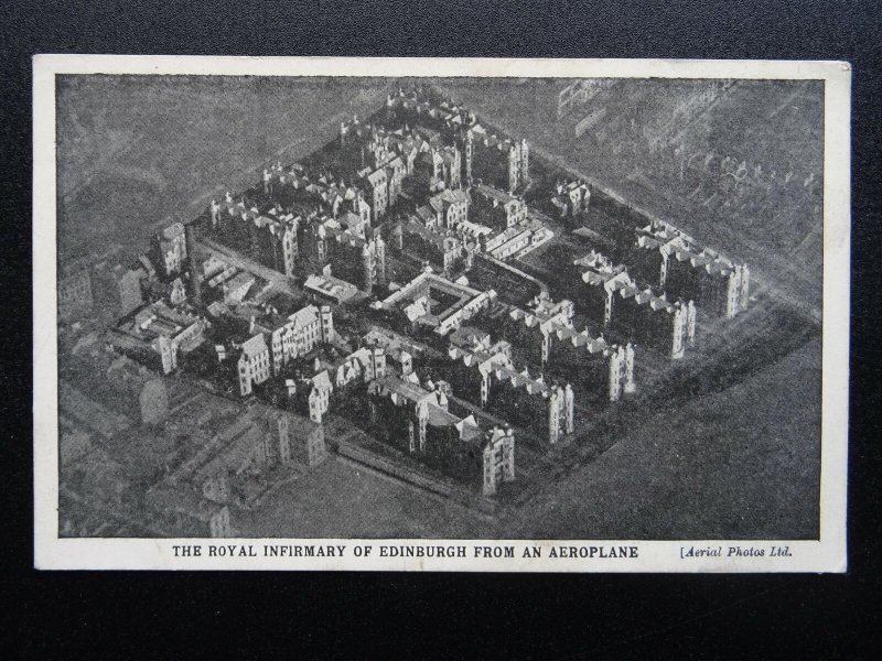 Scotland EDINBURGH The Royal Infirmary Hospital - Aerial Photo Old UB Postcard