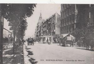 B79290 buenos aires avenida de mayos chariot  argentina front/back image