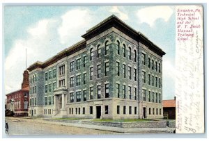 1910 Technical High School Smith Manual Training Scranton Pennsylvania Postcard