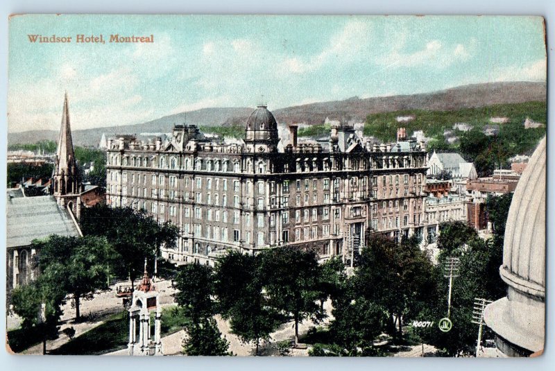 Montreal Quebec Canada Postacard Windser Hotel c1910 Unposted Antique