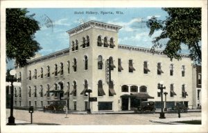 Sparta Wisconsin Hotel Sidney Early Auto c1900-20s Vintage Postcard