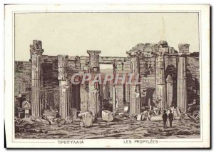 Old Postcard Greece The Propylees