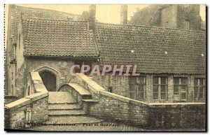 Belgie Belgium Bruges Gruuthuse Postcard Old Bridge St Boniface