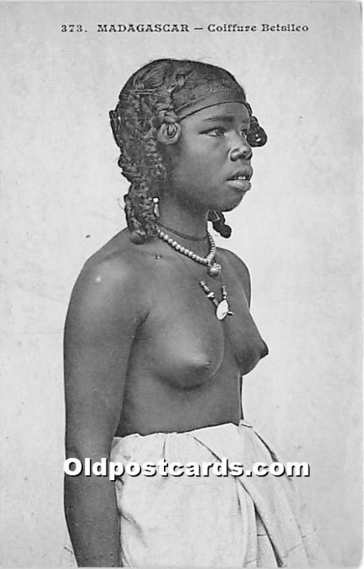 Madagascar Coiffure Betsileo African Nude Unused 