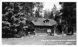 Arizona Lodge Hannigan's Meadow 1940s RPPC Photo Postcard Risdon 7189