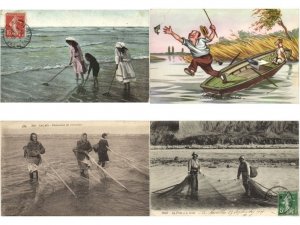 FISHERY FISHING INDUSTRY FRANCE 330 Vintage Postcards Mostly pre-1940 (L6094)