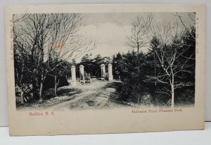 Canada Halifax N.S. Entrance to Point Pleasant Park 1905 Postcard B13