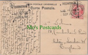 Genealogy Postcard - Wohnus - 18 Cumberland Road, Acton, London  887A