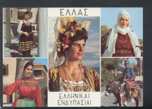 Greece Postcard - Views of Corfu Fashion / Costumes  T8933