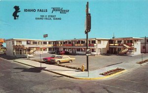 TRAVELODGE Idaho Falls, Idaho Roadside c1960s Curteichcolor Vintage Postcard