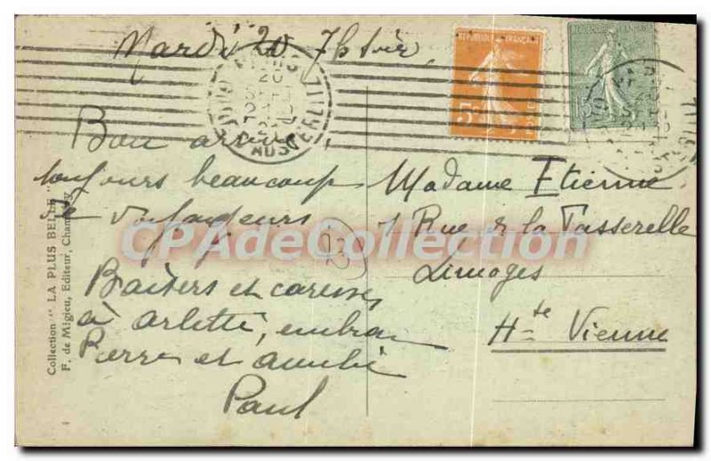 Old Postcard Vallee Villarlurin Brides les Bains and the Vanoise Glaciers