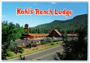 c1960s Kohl's Ranch Lodge Horse View Payson Arizona AZ Unposted Vintage Postcard