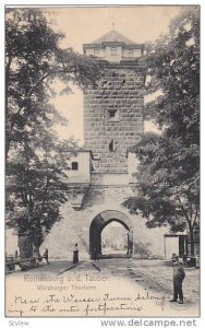 Wurzburger Thorturm, Rothenburg ob der Tauber, Bavaria, Germany, 1900-1910s