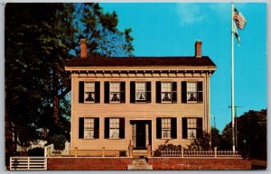 Springfield Illinois 1960s Postcard President Abraham Lincoln Home